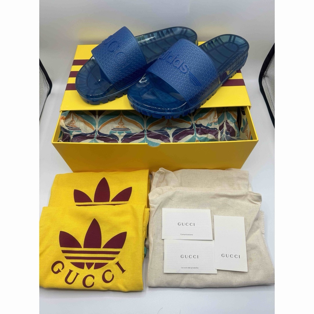 Gucci(グッチ)の新品 GUCCI adidas  グッチ サンダル アディダス コラボ メンズ9 メンズの靴/シューズ(サンダル)の商品写真