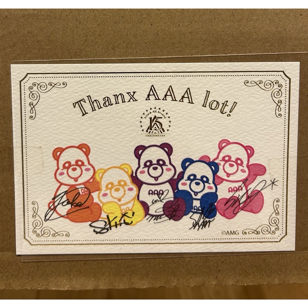 AAA 15th アニバーサリーパンダBIG エンタメ/ホビーのおもちゃ/ぬいぐるみ(ぬいぐるみ)の商品写真