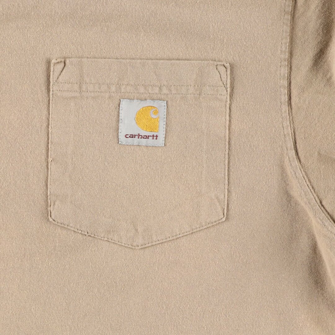 carhartt(カーハート)の古着 カーハート Carhartt ORIGINAL FIT 半袖 ワンポイントロゴポケットTシャツ メンズM /eaa446219 メンズのトップス(Tシャツ/カットソー(半袖/袖なし))の商品写真