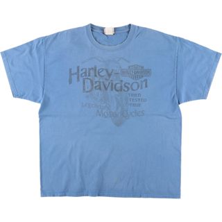 ハーレーダビッドソン(Harley Davidson)の古着 00年代 ハーレーダビッドソン Harley-Davidson モーターサイクル バイクTシャツ メンズXL /eaa446220(Tシャツ/カットソー(半袖/袖なし))