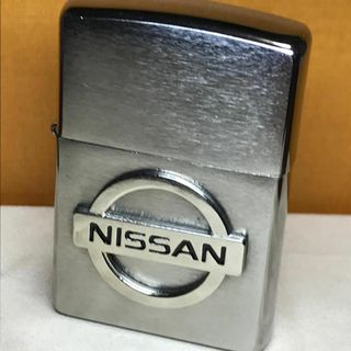 ジッポー(ZIPPO)の★ ZIPPO  ジッポー★ オイルライター　NISSAN 日産 シルバーカラー(タバコグッズ)