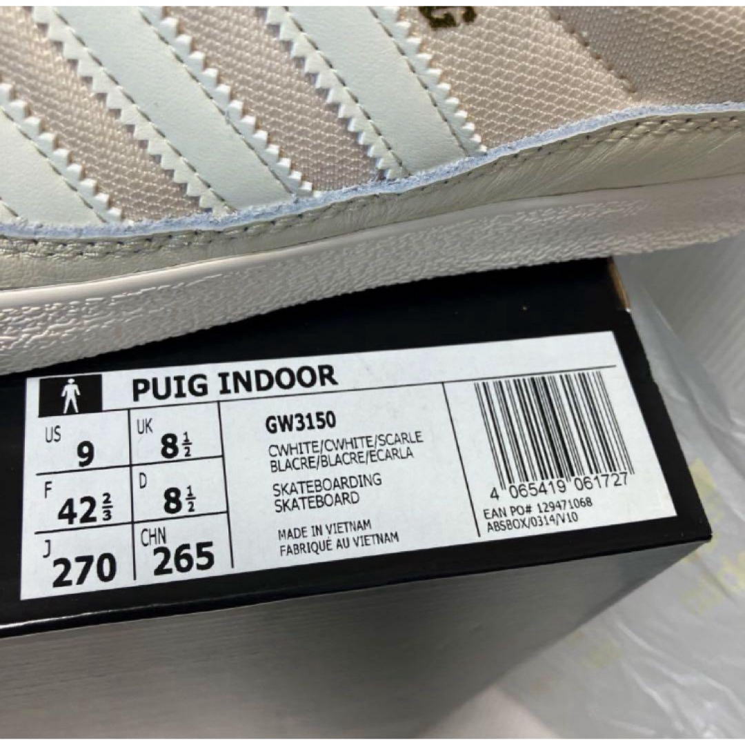 adidas(アディダス)の送料無料 新品 adidas スケートボーディング PUIG INDOOR 27 メンズの靴/シューズ(スニーカー)の商品写真