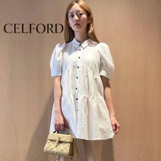 【超美品】セルフォード　CELFORD チュニック　ブラウス　フレア　ブラウス