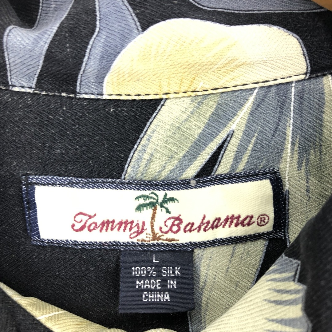 古着 Tommy Bahama 総柄 花柄 シルク ハワイアンアロハシャツ メンズL /eaa441033 メンズのトップス(シャツ)の商品写真