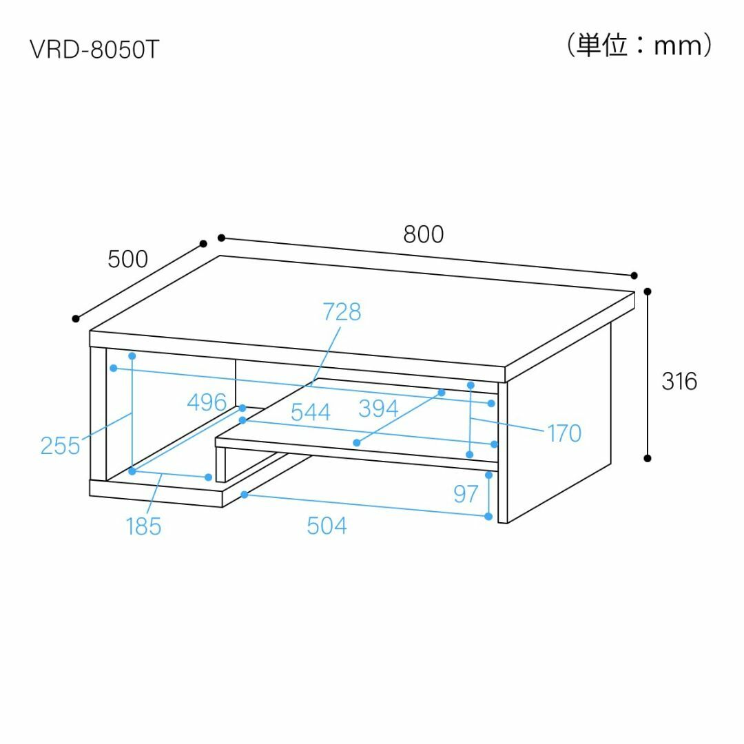 【色: ホワイト&ブラック】白井産業 ローテーブル 机 ユニークで無駄のないデザ インテリア/住まい/日用品の机/テーブル(その他)の商品写真