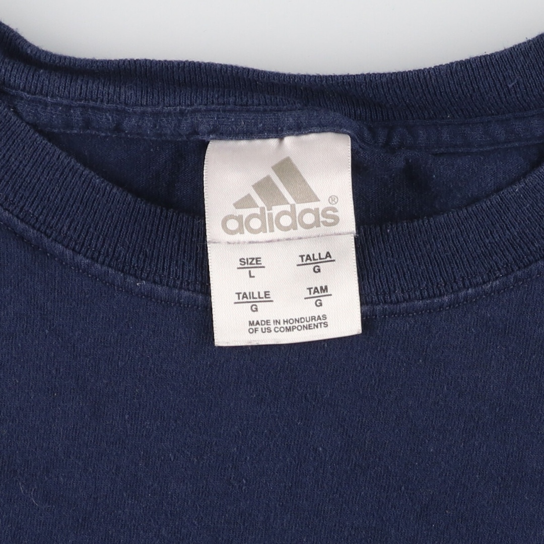 adidas(アディダス)の古着 00年代 アディダス adidas MLB NEW YORK YANKEES ニューヨークヤンキース ロゴTシャツ メンズL /eaa441617 メンズのトップス(Tシャツ/カットソー(半袖/袖なし))の商品写真
