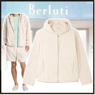 ベルルッティ(Berluti)の新品　ベルルッティBerluti コットン　フルジップ　フリースパーカー(パーカー)