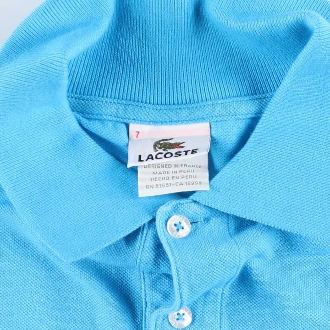 LACOSTE(ラコステ)の古着 ラコステ LACOSTE フランス企画 半袖 ポロシャツ 7 メンズXXL /eaa444834 メンズのトップス(ポロシャツ)の商品写真