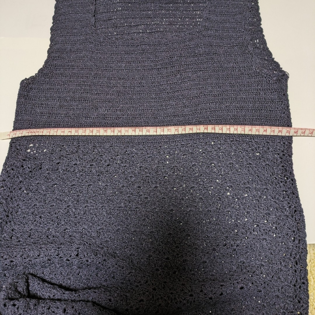 SUIVI　透かし編みワンピース　Mサイズ　オンワード樫山 レディースのワンピース(ロングワンピース/マキシワンピース)の商品写真