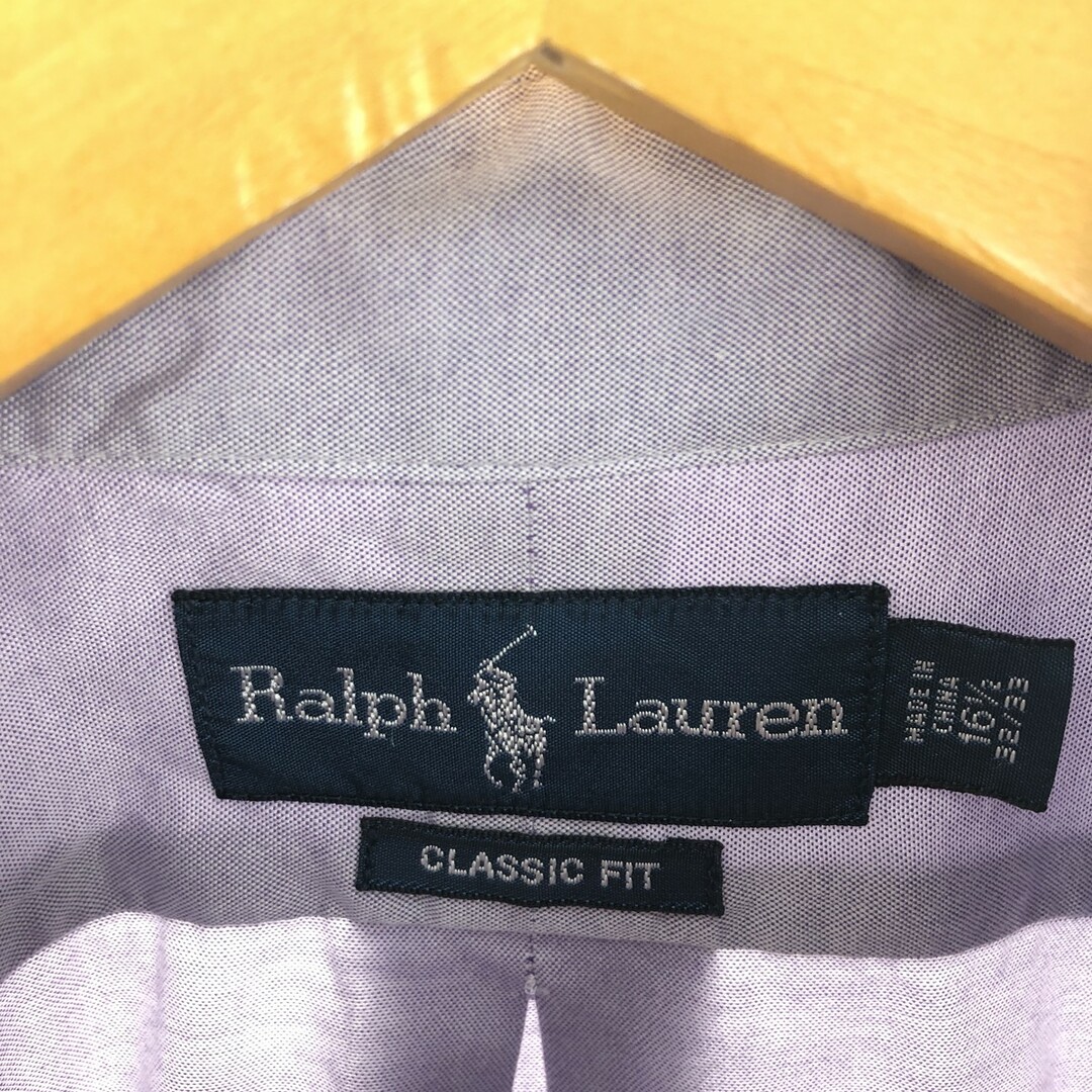 Ralph Lauren(ラルフローレン)の古着 ラルフローレン Ralph Lauren Ralph Lauren CLASSIC FIT 長袖 ボタンダウンシャツ メンズL /eaa445717 メンズのトップス(シャツ)の商品写真