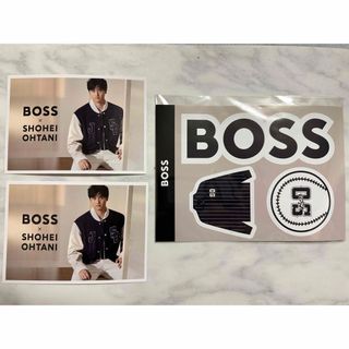 ボス(BOSS)の大谷翔平　BOSSポストカード　ステッカー非売品(スポーツ選手)