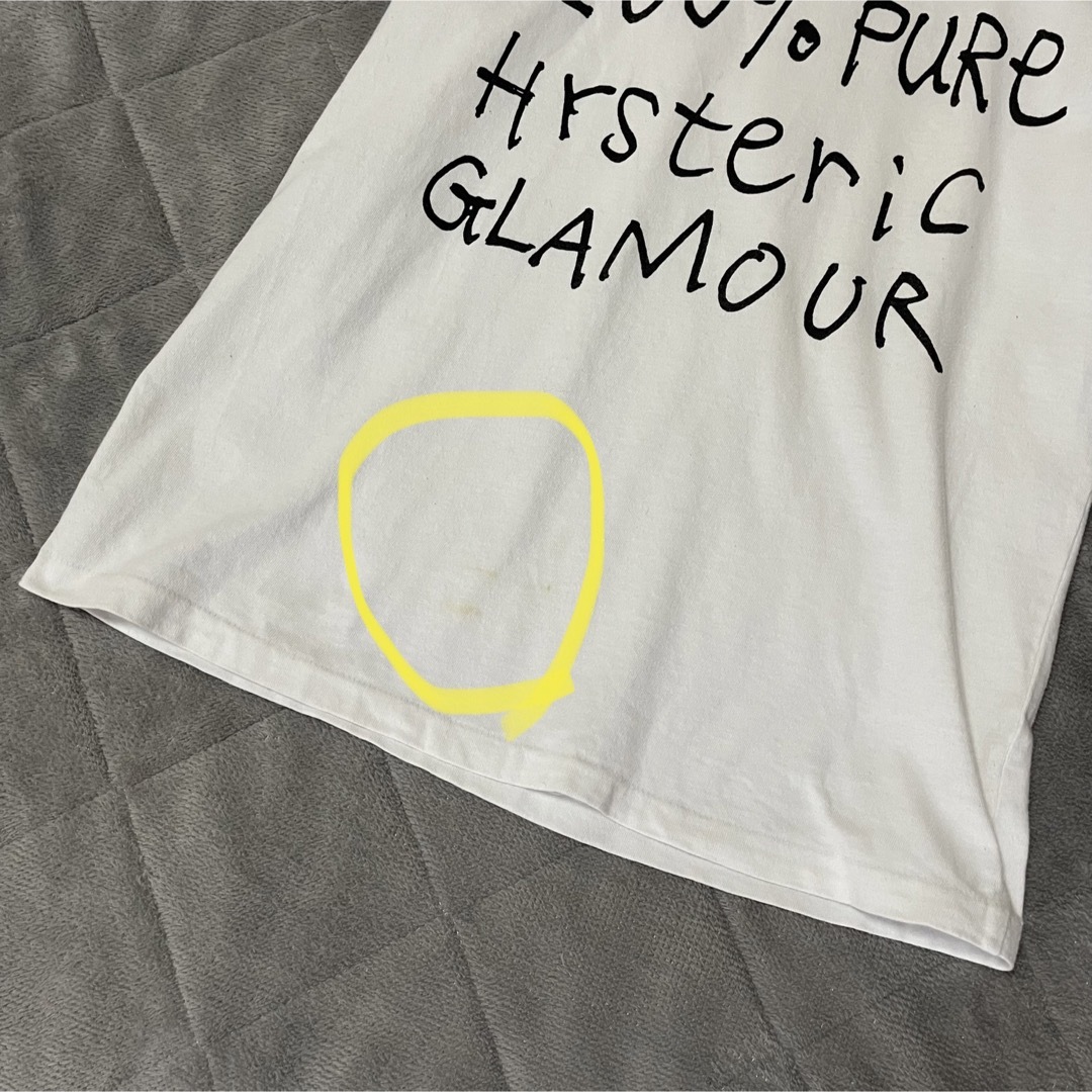 HYSTERIC GLAMOUR(ヒステリックグラマー)のヒステリックグラマー　デカロゴ　半袖　Tシャツ　白　L レディースのトップス(Tシャツ(半袖/袖なし))の商品写真