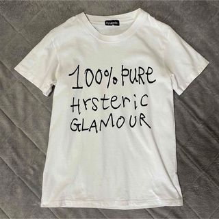 ヒステリックグラマー(HYSTERIC GLAMOUR)のヒステリックグラマー　デカロゴ　半袖　Tシャツ　白　L(Tシャツ(半袖/袖なし))