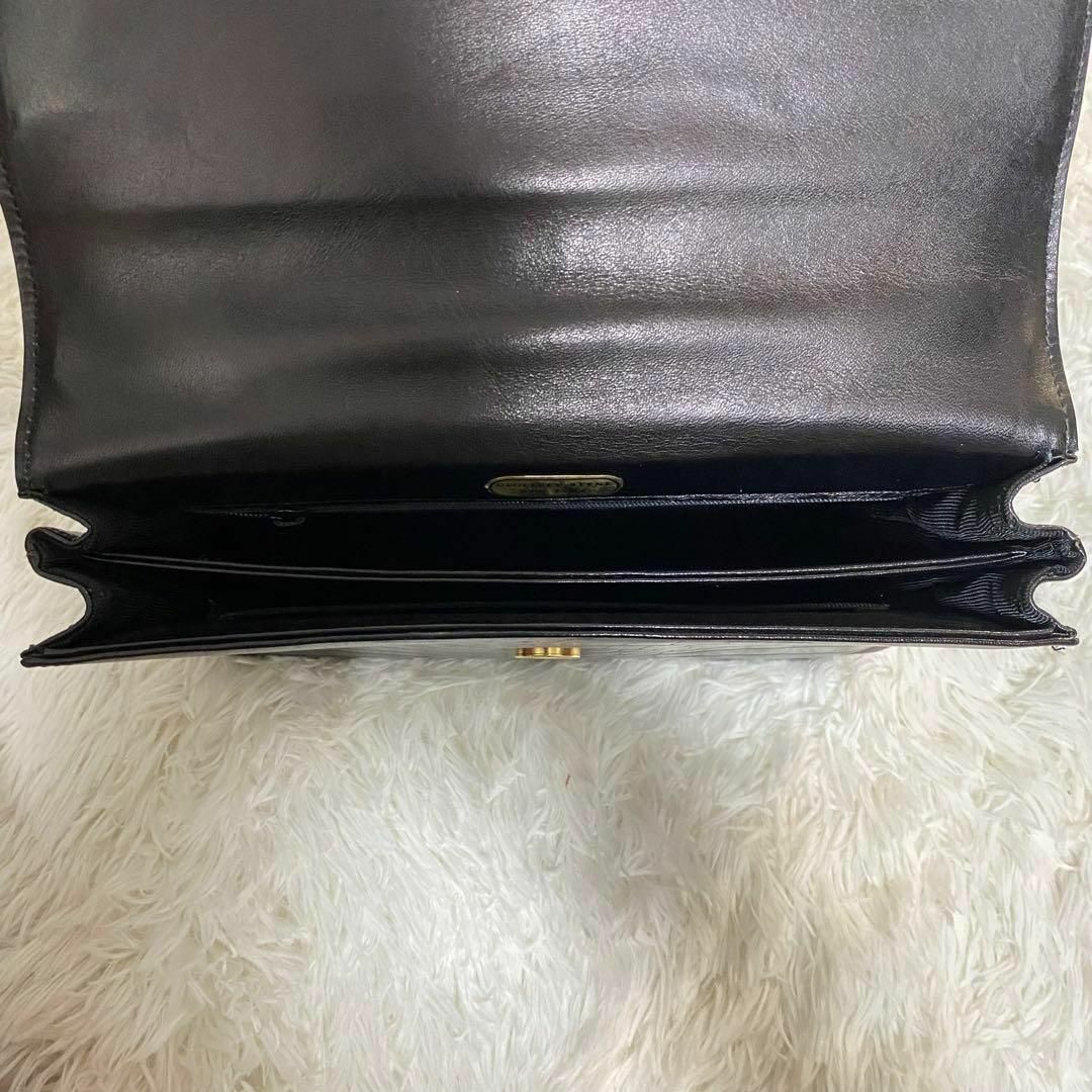 【美品】GEOFOREY BEENE クロコ 型押し ショルダー 本革　レザー レディースのバッグ(ショルダーバッグ)の商品写真
