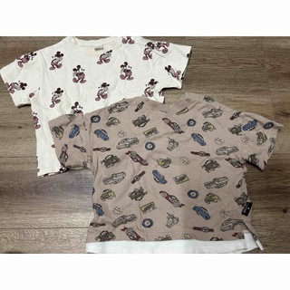 ミッキー　Disney トップス　Tシャツ　90 男の子　セット　カーズ(Tシャツ/カットソー)