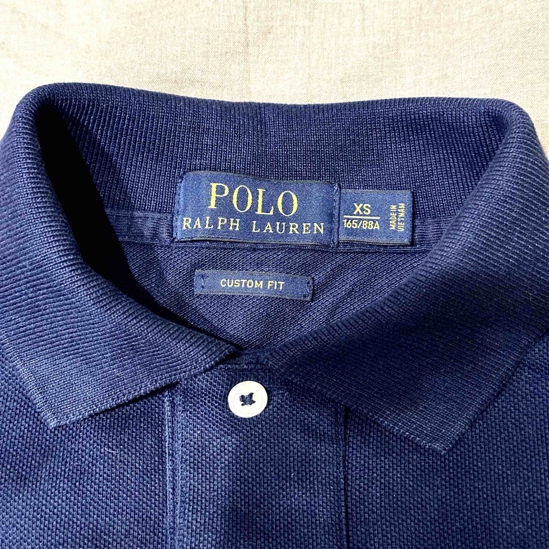 POLO RALPH LAUREN(ポロラルフローレン)のポロ ラルフローレン ポロシャツ 半袖 ネイビー 紺色 カスタムフィット XS メンズのトップス(ポロシャツ)の商品写真