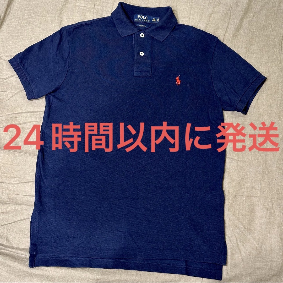 POLO RALPH LAUREN(ポロラルフローレン)のポロ ラルフローレン ポロシャツ 半袖 ネイビー 紺色 カスタムフィット XS メンズのトップス(ポロシャツ)の商品写真