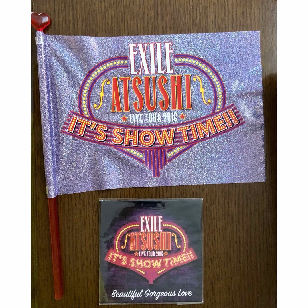 EXILE(エグザイル)のEXILE ATSUSHI 『IT'S SHOW TIME!!』CD&フラッグ エンタメ/ホビーのCD(ポップス/ロック(邦楽))の商品写真