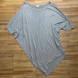 ヘルムートラング(HELMUT LANG)のヘルムートラング　半袖　変形　長め　トップス　L(Tシャツ(半袖/袖なし))