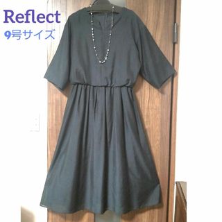 ReFLEcT - 仕事着　学校行事　リフレクト　ReFLEcT 半袖ワンピース　紺