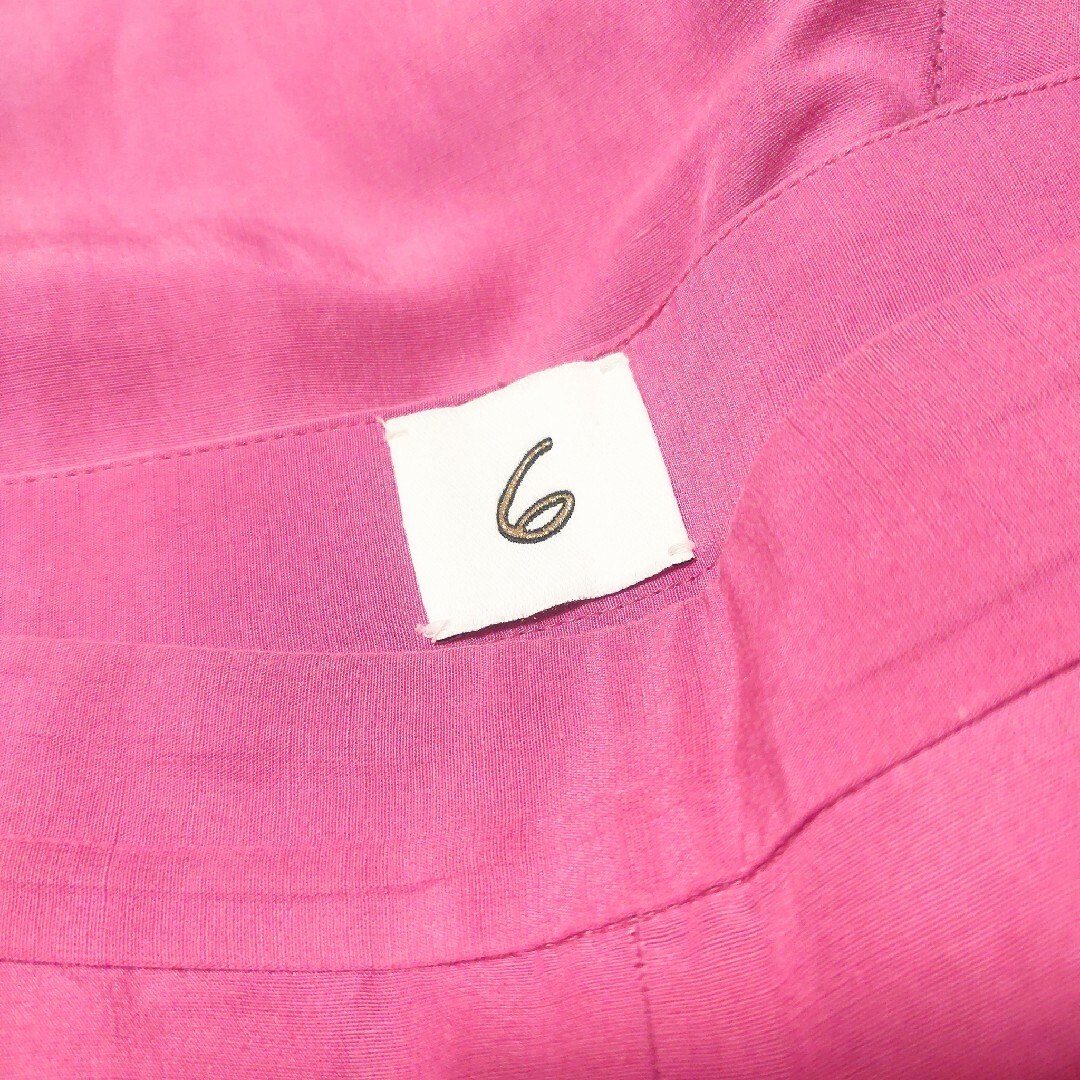 6 (ROKU)(ロク)のロク  TUCK PANTS  ピンク  SS レディースのパンツ(カジュアルパンツ)の商品写真