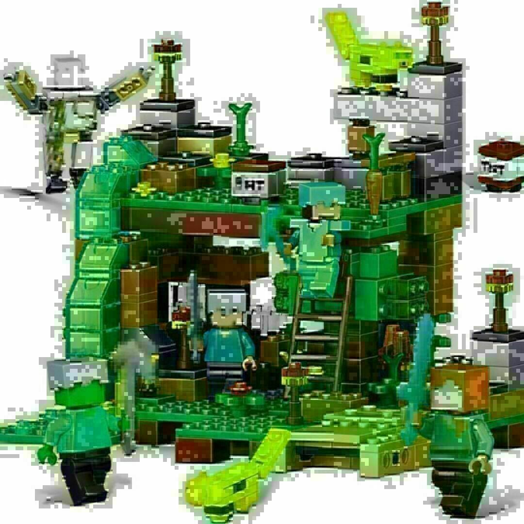 マインクラフト マイクラ ブロック レゴ互換 レゴ 洞窟セット 4つの村 簡単 キッズ/ベビー/マタニティのおもちゃ(知育玩具)の商品写真