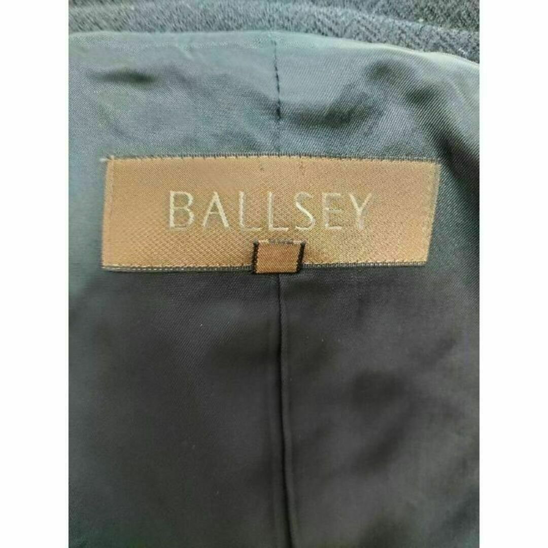 Ballsey(ボールジィ)のBALLSEY ボールジィ ウール100％ ハーフコート 裏キュプラ 黒 38 レディースのジャケット/アウター(その他)の商品写真