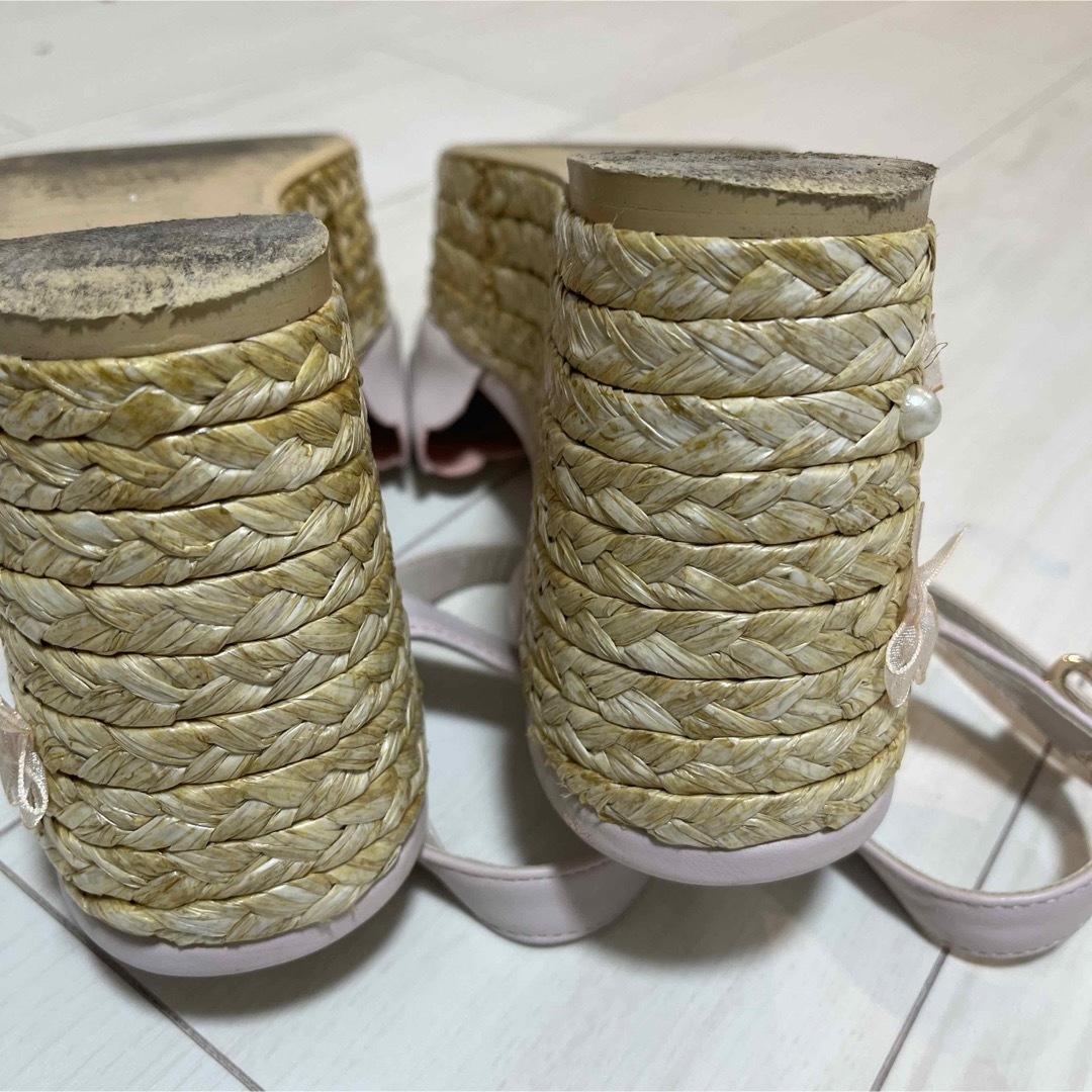 LODISPOTTO(ロディスポット)のロディスポット　サンダル　厚底　リボン レディースの靴/シューズ(サンダル)の商品写真