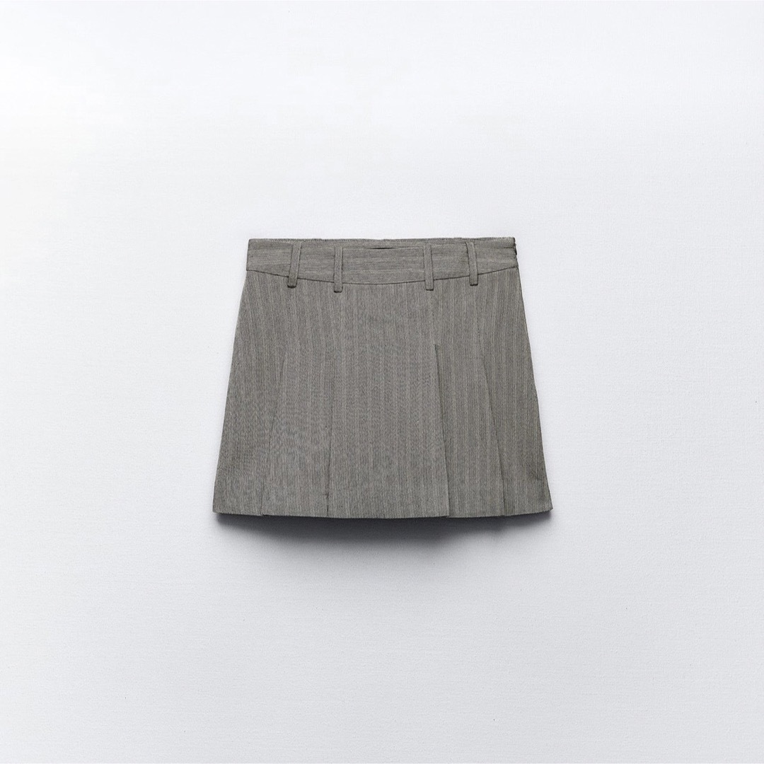 ZARA(ザラ)のラスト1点！！【タグ付き新品未使用】ZARA ザラ ヘリンボーンスコート レディースのスカート(ミニスカート)の商品写真