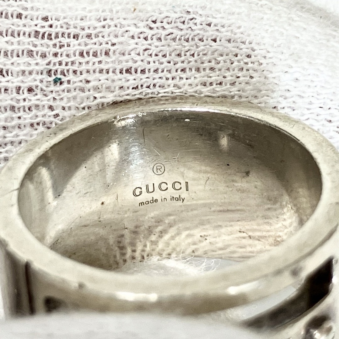 Gucci(グッチ)のGUCCI グッチ ロゴ SV925 AG925 シルバー リング！ レディースのアクセサリー(リング(指輪))の商品写真