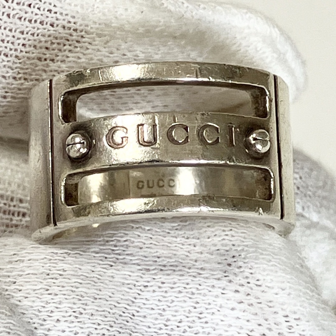 Gucci(グッチ)のGUCCI グッチ ロゴ SV925 AG925 シルバー リング！ レディースのアクセサリー(リング(指輪))の商品写真