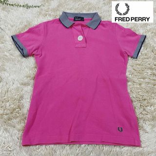 FRED PERRY - 【フレッドペリー】レディース　ポロシャツ 半袖  Sサイズ　ピンク