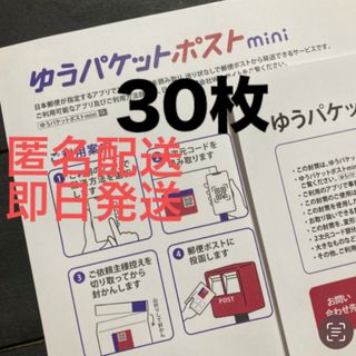 ゆうパケットポストmini30枚 専用封筒 折らずに発送