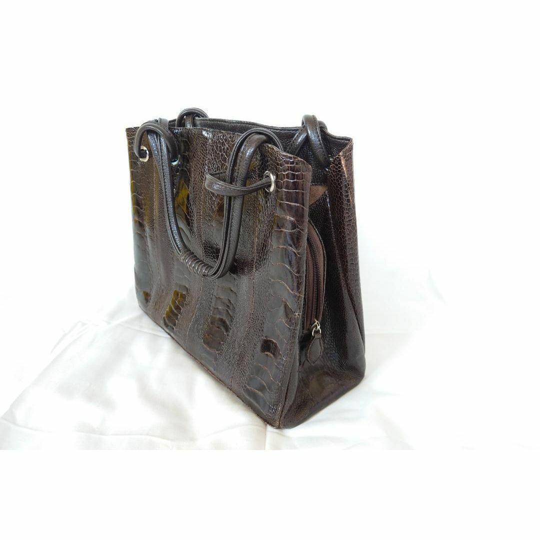 ヴィンテージオーストリッチ・ハンドバッグ レディースのバッグ(ハンドバッグ)の商品写真