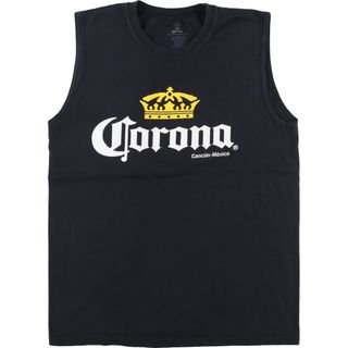 古着 CORONA EXTRA コロナエキストラ ノースリーブ アドバタイジングTシャツ メンズM /eaa441516(Tシャツ/カットソー(半袖/袖なし))