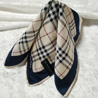 バーバリー(BURBERRY)のBURBERRY　バーバリー☆新品未使用　大判ハンカチ☆ネッカチーフ☆カゴカバー(ハンカチ)