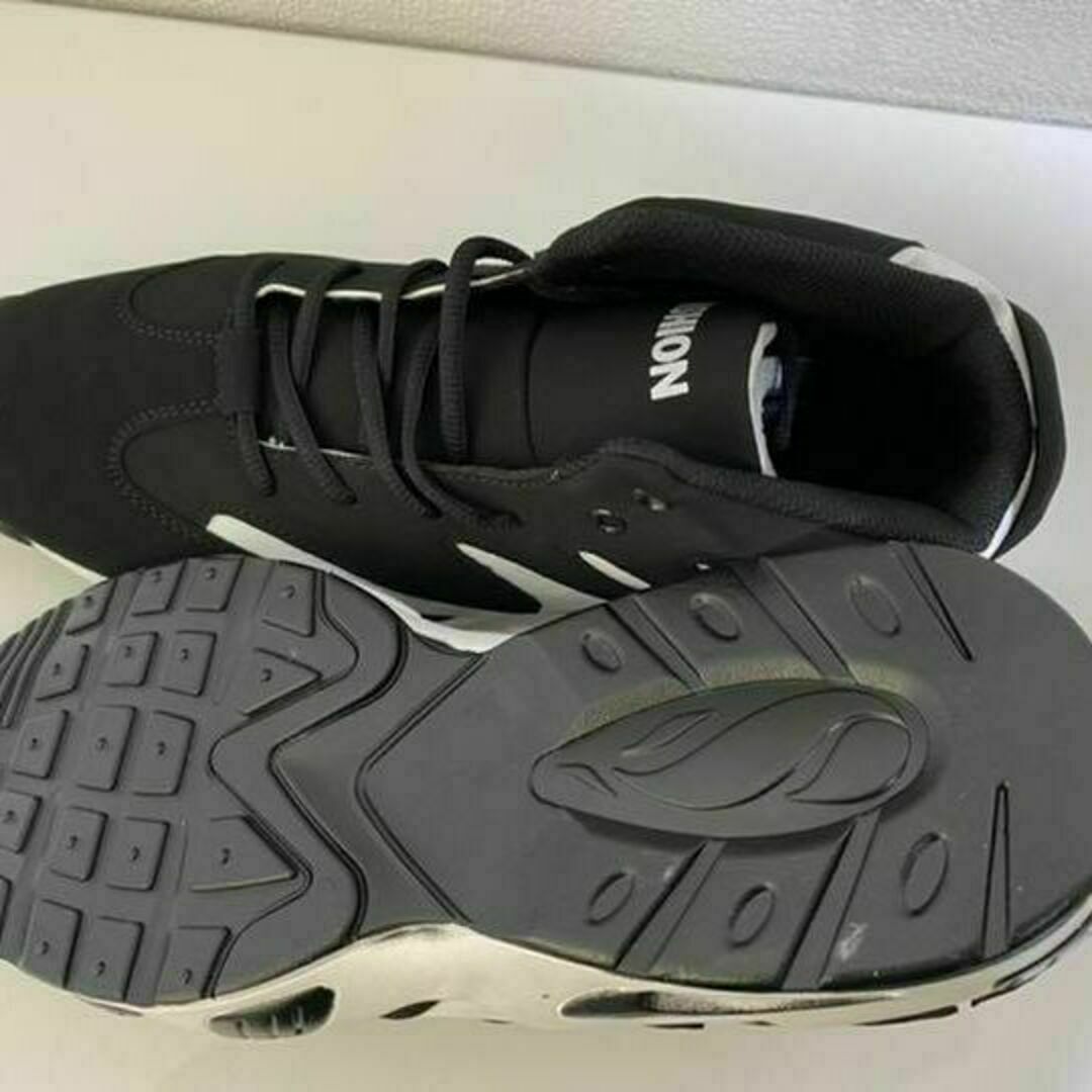 スニーカー　モノクロ　メンズ　スポーツ　エアー　ハイカット 白黒　27.0㎝ メンズの靴/シューズ(スニーカー)の商品写真