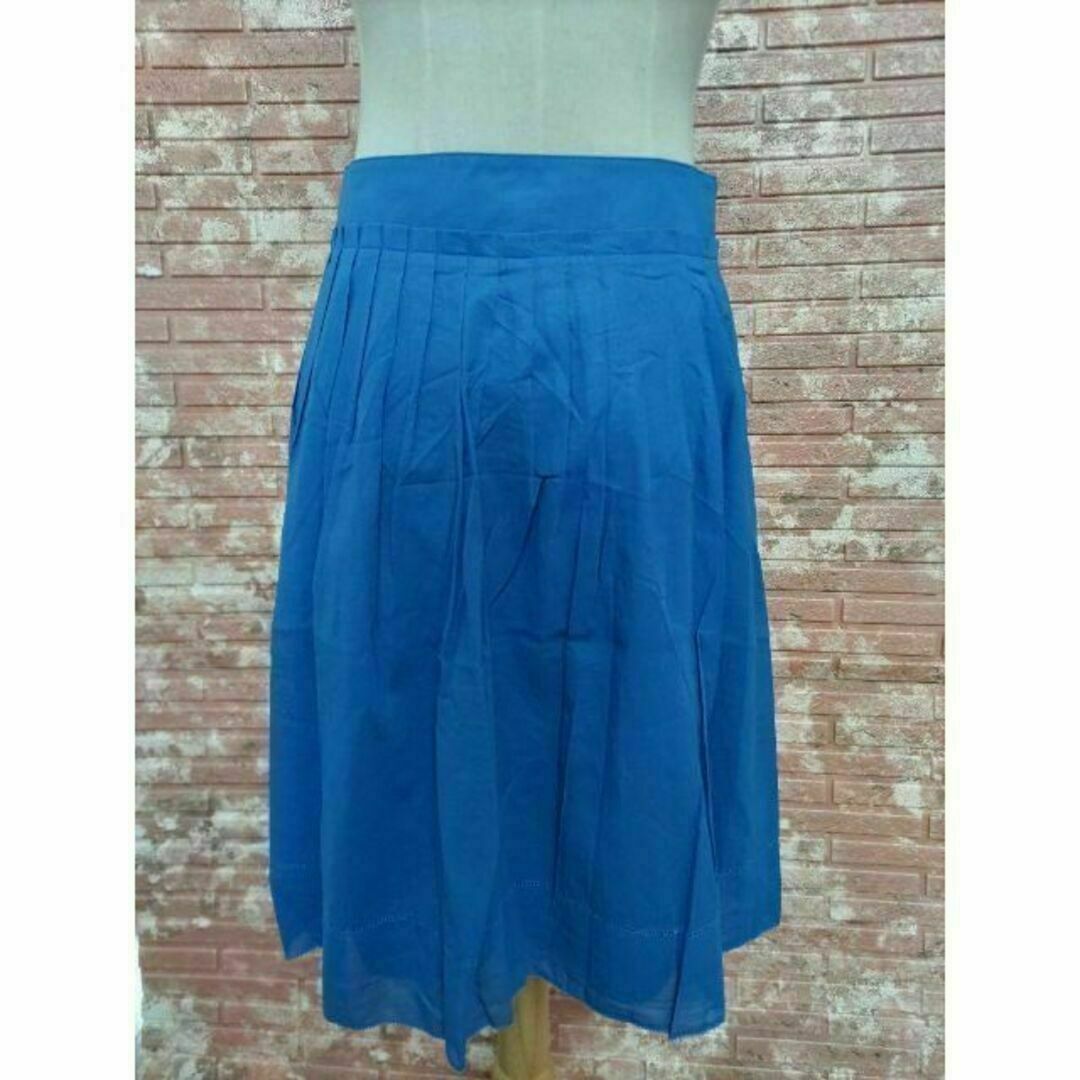 MACKINTOSH PHILOSOPHY(マッキントッシュフィロソフィー)のマッキントッシュフィロソフィー プリーツスカート ブルー 38 レディースのスカート(ひざ丈スカート)の商品写真