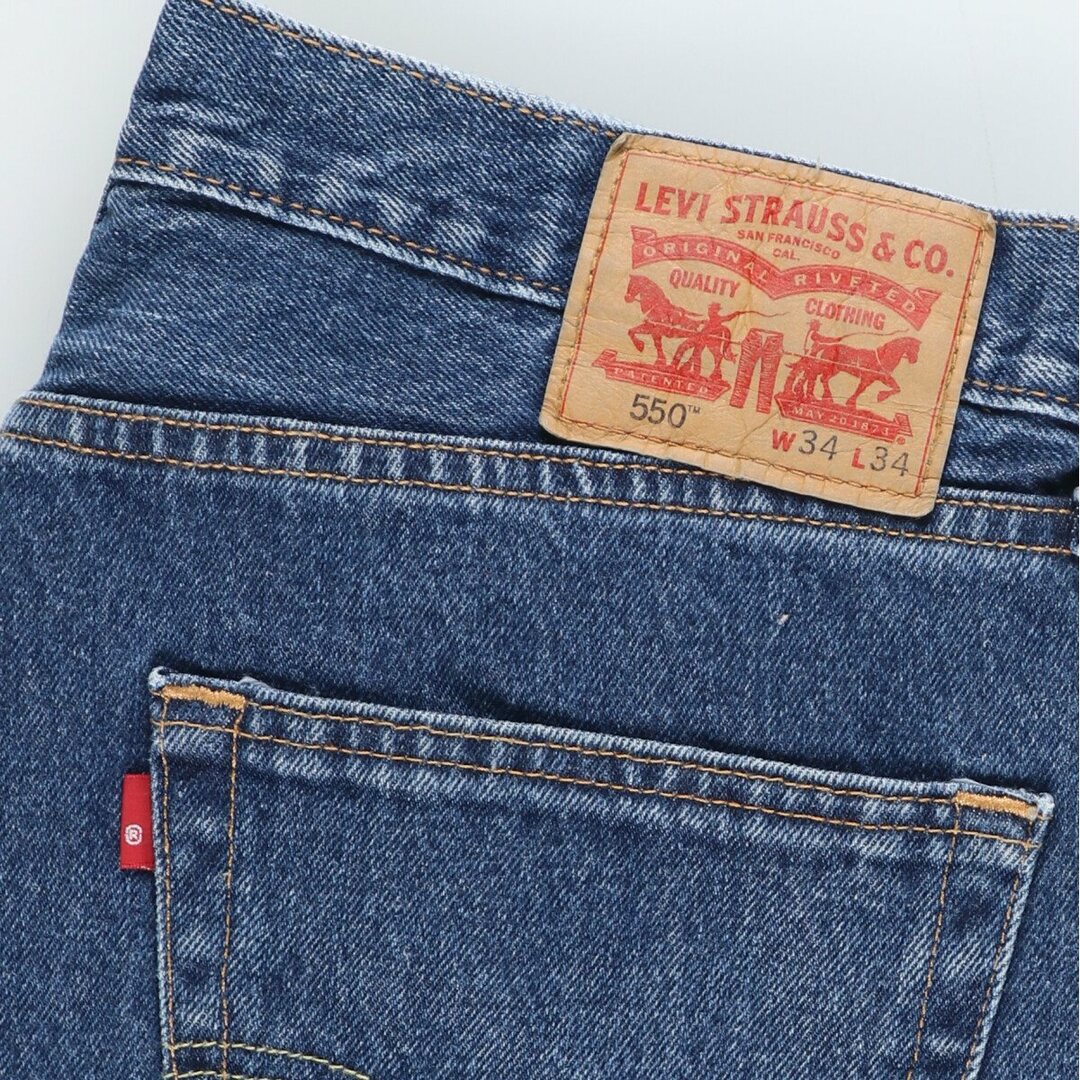 Levi's(リーバイス)の古着 リーバイス Levi's 550 テーパードデニムパンツ メンズw35 /eaa444955 メンズのパンツ(デニム/ジーンズ)の商品写真