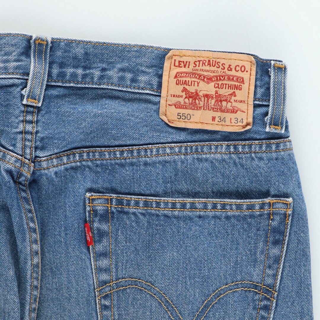 Levi's(リーバイス)の古着 リーバイス Levi's 550 RELAXED FIT テーパードデニムパンツ メンズw34 /eaa444956 メンズのパンツ(デニム/ジーンズ)の商品写真