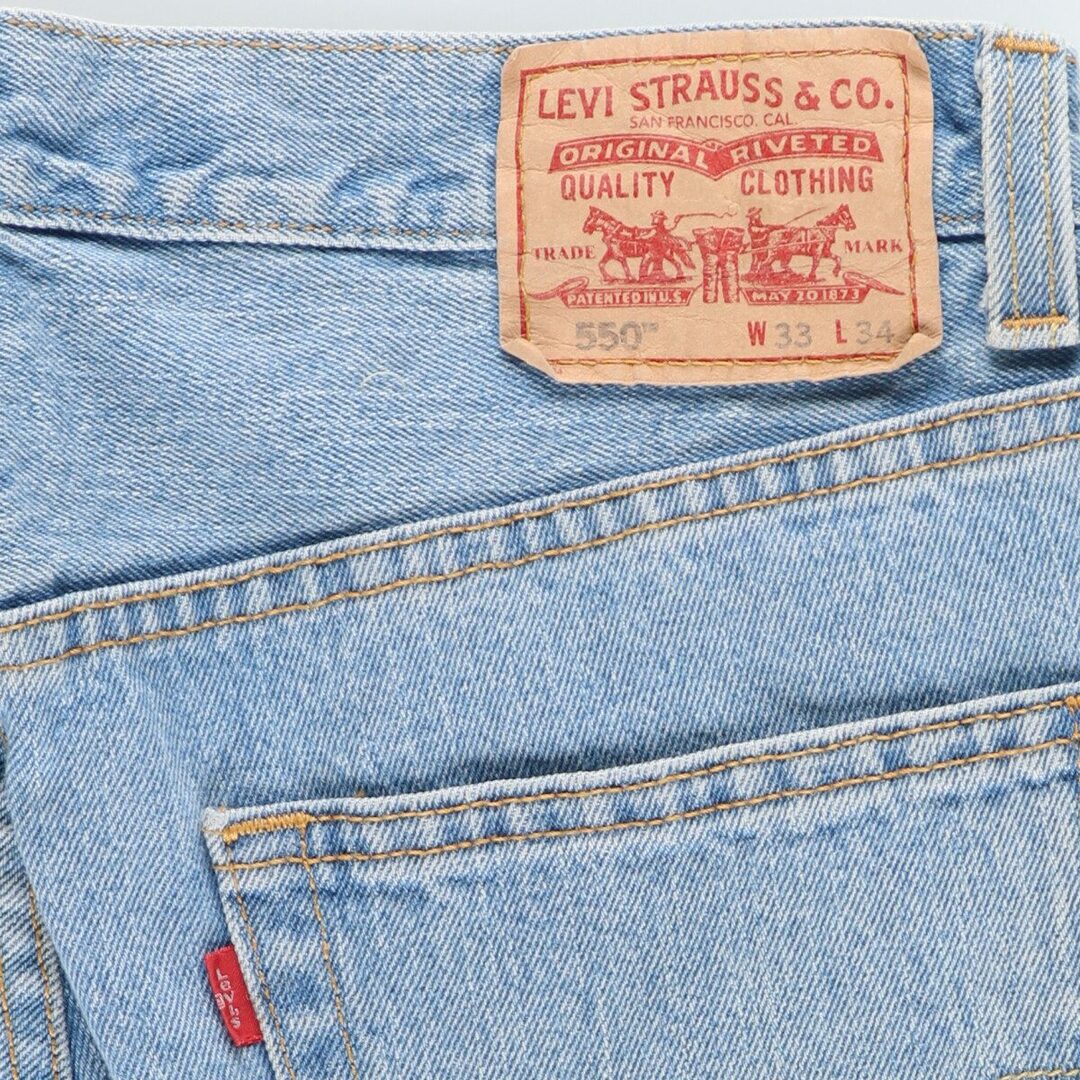 Levi's(リーバイス)の古着 リーバイス Levi's 550 RELAXED FIT テーパードデニムパンツ メンズw34 /eaa444958 メンズのパンツ(デニム/ジーンズ)の商品写真