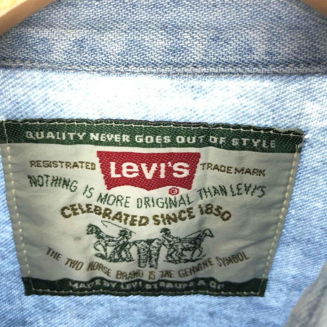 Levi's(リーバイス)の古着 90年代 リーバイス Levi's 長袖 デニムシャツ メンズM ヴィンテージ /eaa445379 メンズのトップス(シャツ)の商品写真