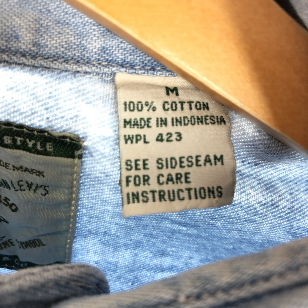 Levi's(リーバイス)の古着 90年代 リーバイス Levi's 長袖 デニムシャツ メンズM ヴィンテージ /eaa445379 メンズのトップス(シャツ)の商品写真