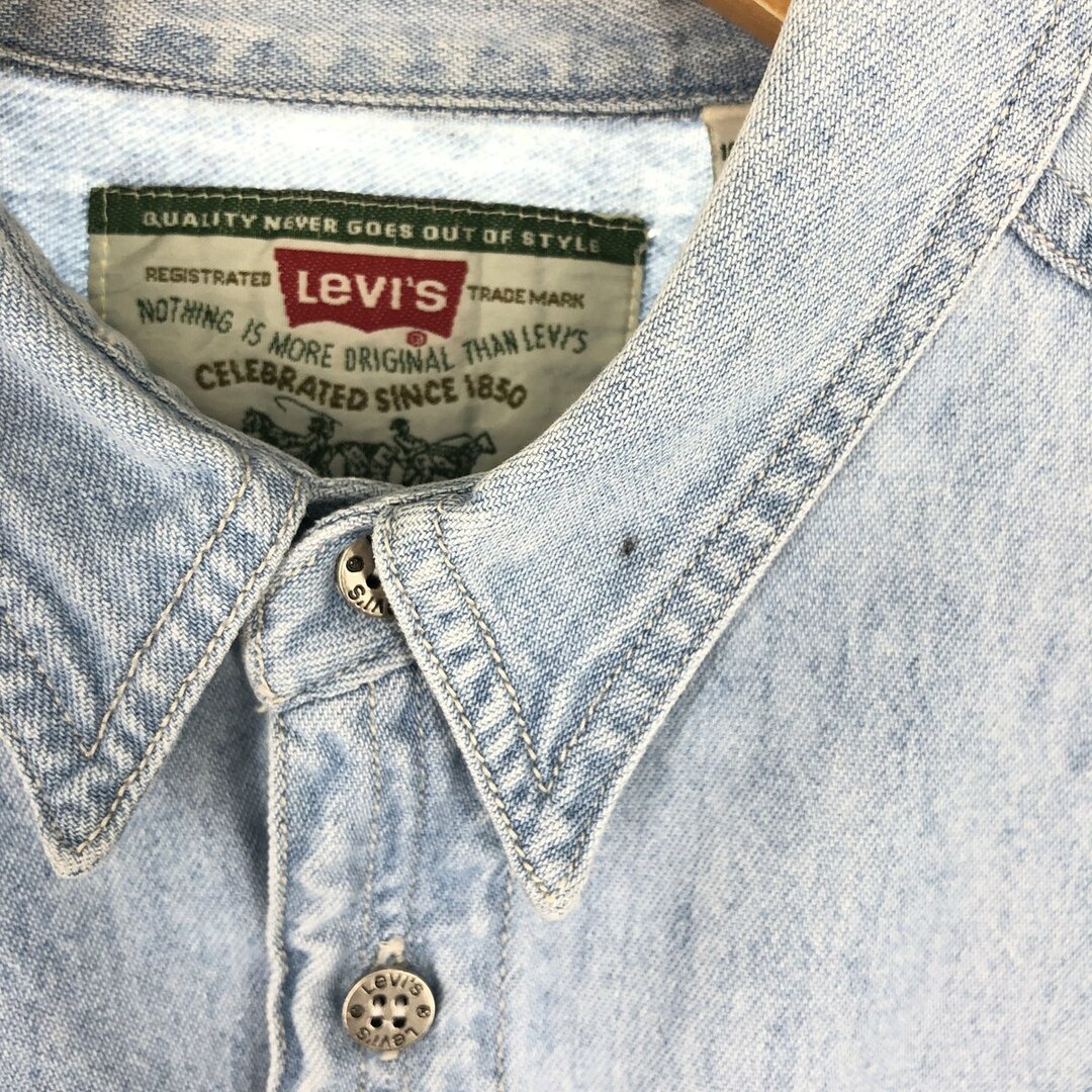 Levi's(リーバイス)の古着 90年代 リーバイス Levi's 長袖 デニムシャツ メンズM ヴィンテージ /eaa445379 メンズのトップス(シャツ)の商品写真