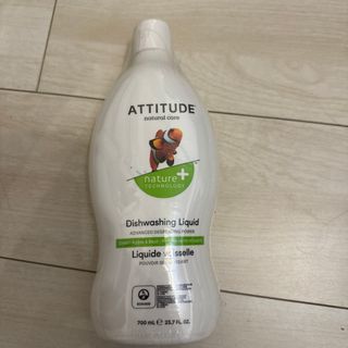 ATTITUDE 食器用洗剤 700ml ディッシュウォッシュ グリーンアップル(洗剤/柔軟剤)