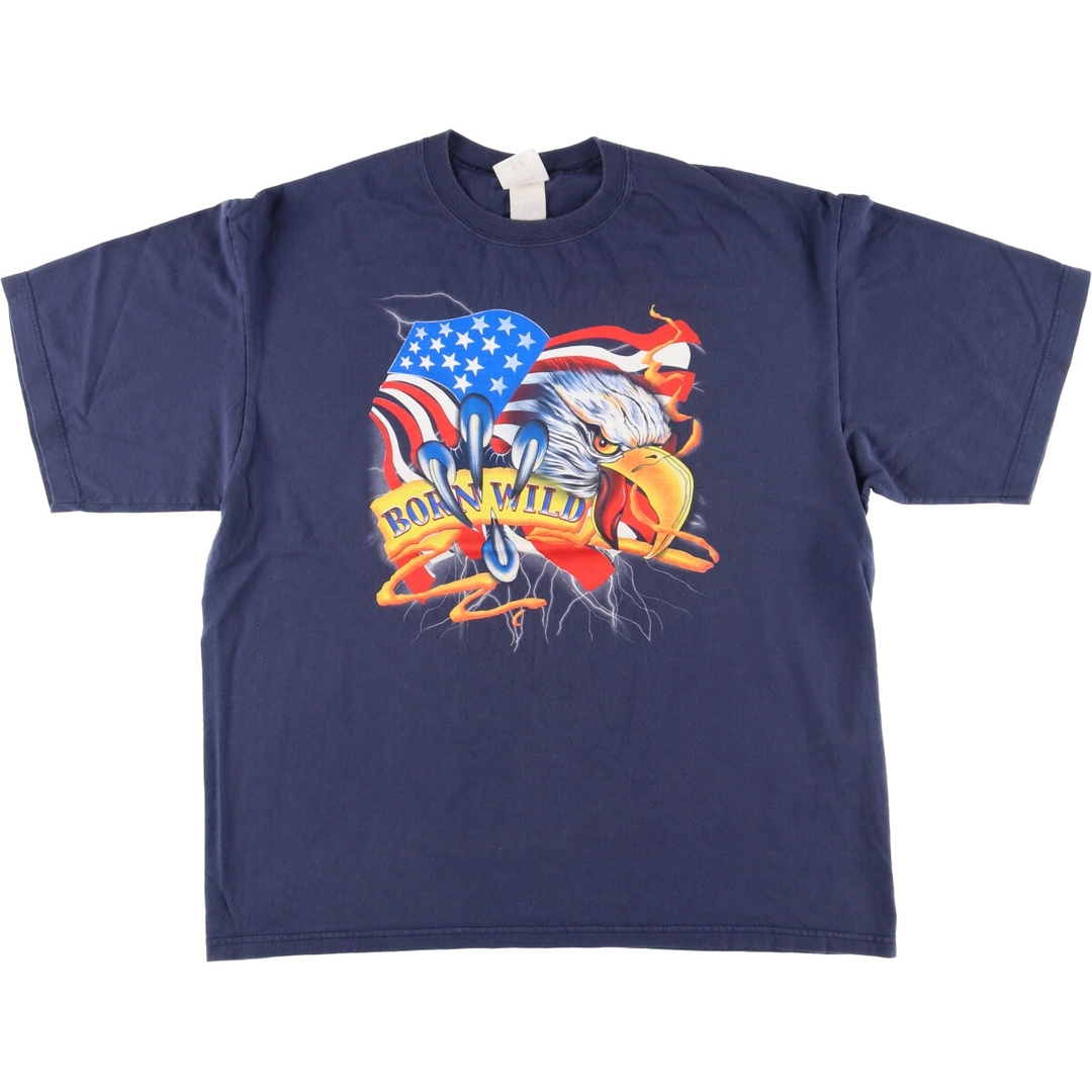 古着 TEE JAYS 鷲柄 イーグル柄 アニマルTシャツ USA製 メンズXL /eaa445970 メンズのトップス(Tシャツ/カットソー(半袖/袖なし))の商品写真
