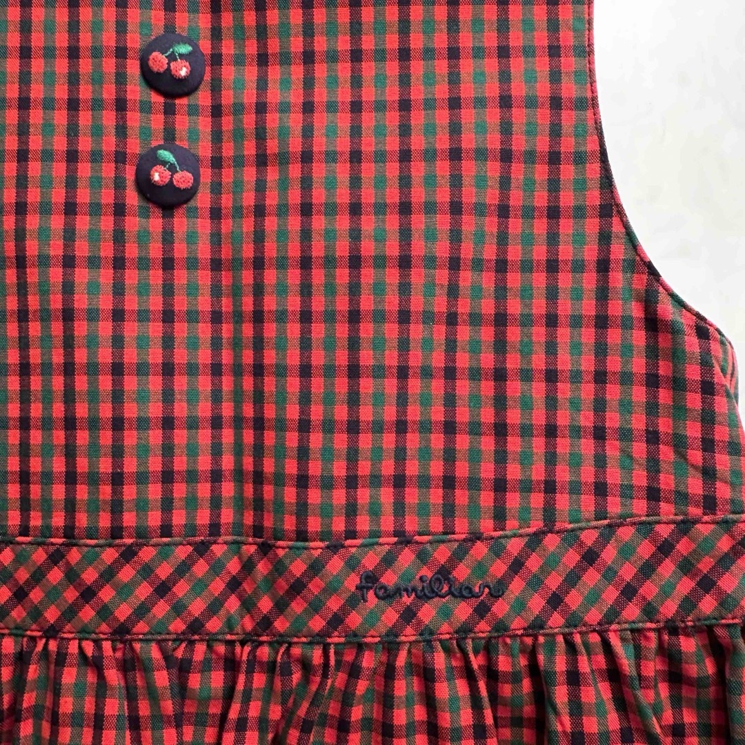 familiar(ファミリア)のファミリア　ワンピース　ジャンパースカート  120cm キッズ/ベビー/マタニティのキッズ服女の子用(90cm~)(ワンピース)の商品写真