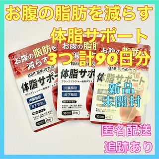 【新品未開封】お腹の脂肪を減らす！体脂サポート30日分 3袋 計90日分セット(その他)