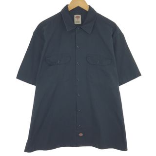 ディッキーズ(Dickies)の古着 ディッキーズ Dickies 半袖 ワークシャツ メンズXL /eaa441837(シャツ)