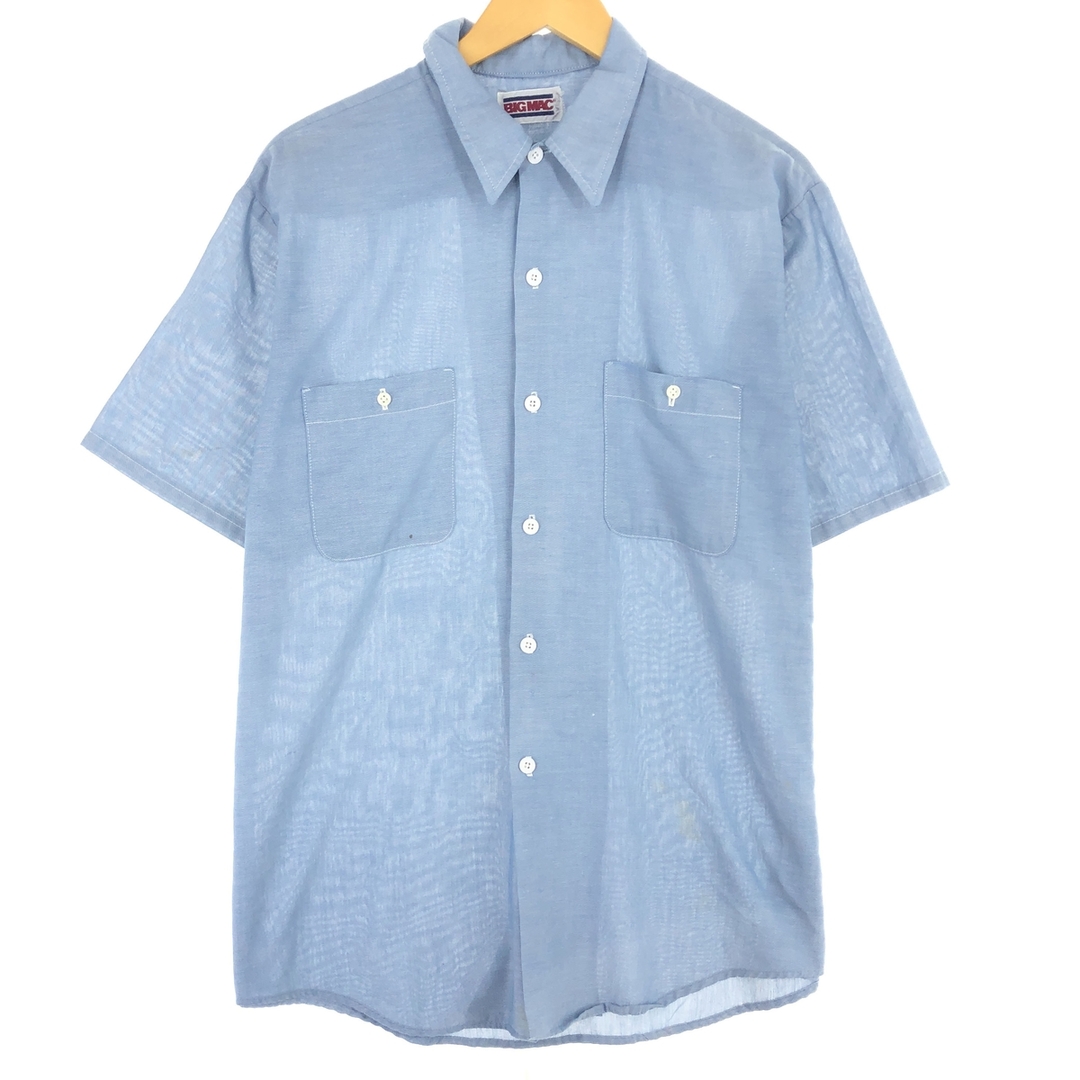 古着 80年代 ビッグマック BIG MAC 半袖 ワークシャツ メンズXL ヴィンテージ /eaa441845 メンズのトップス(シャツ)の商品写真